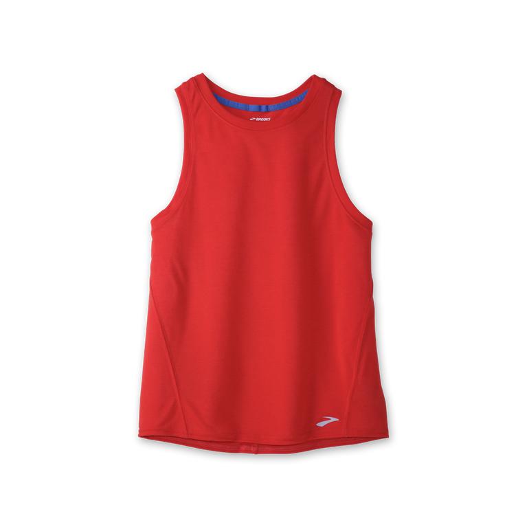 Brooks Distance Running Tank Top - Women's - Jamberry/Red (78120-GJSB)